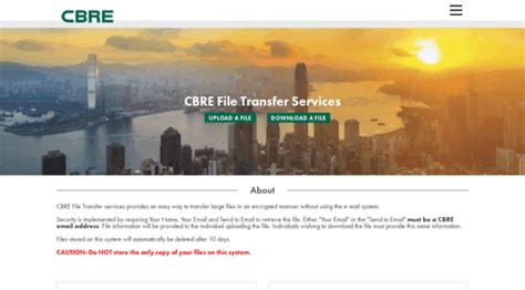 cbre file transfer services